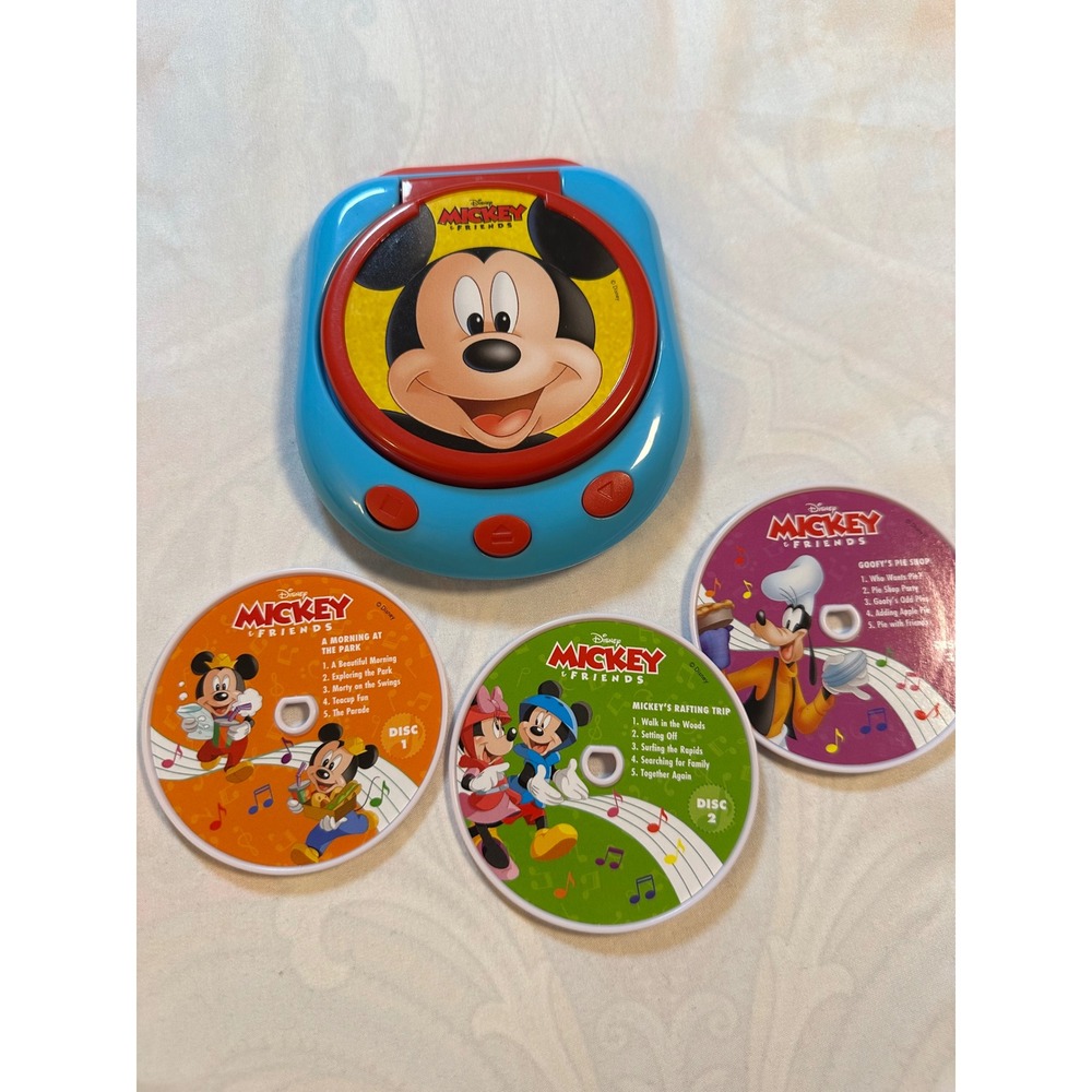 Disney Mickey and Friends Music Player Toy with 3 Play Discs Studio Fun 2023